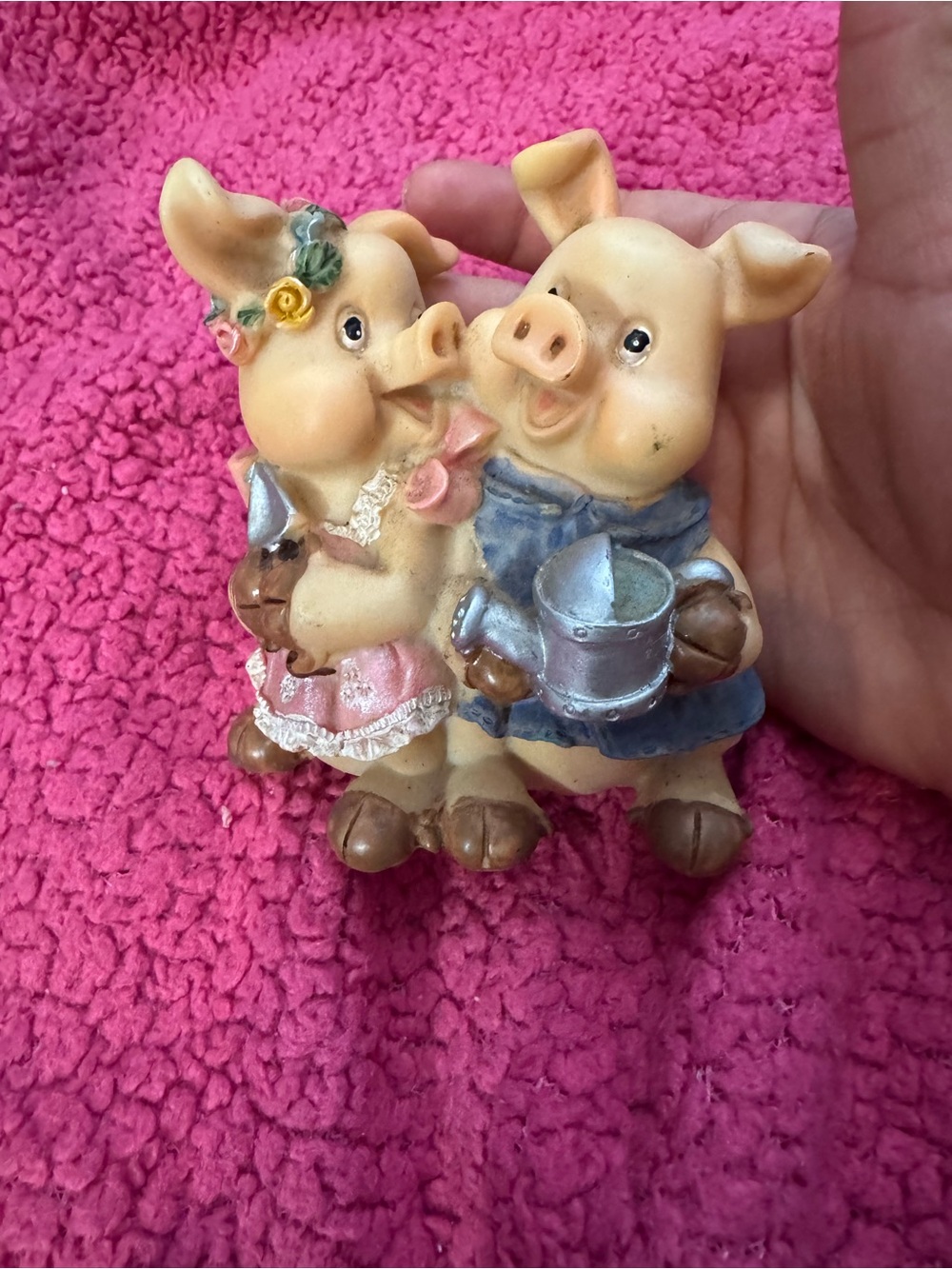 Vintage “seed of love” pig figurine